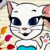 talking angela coloring book
